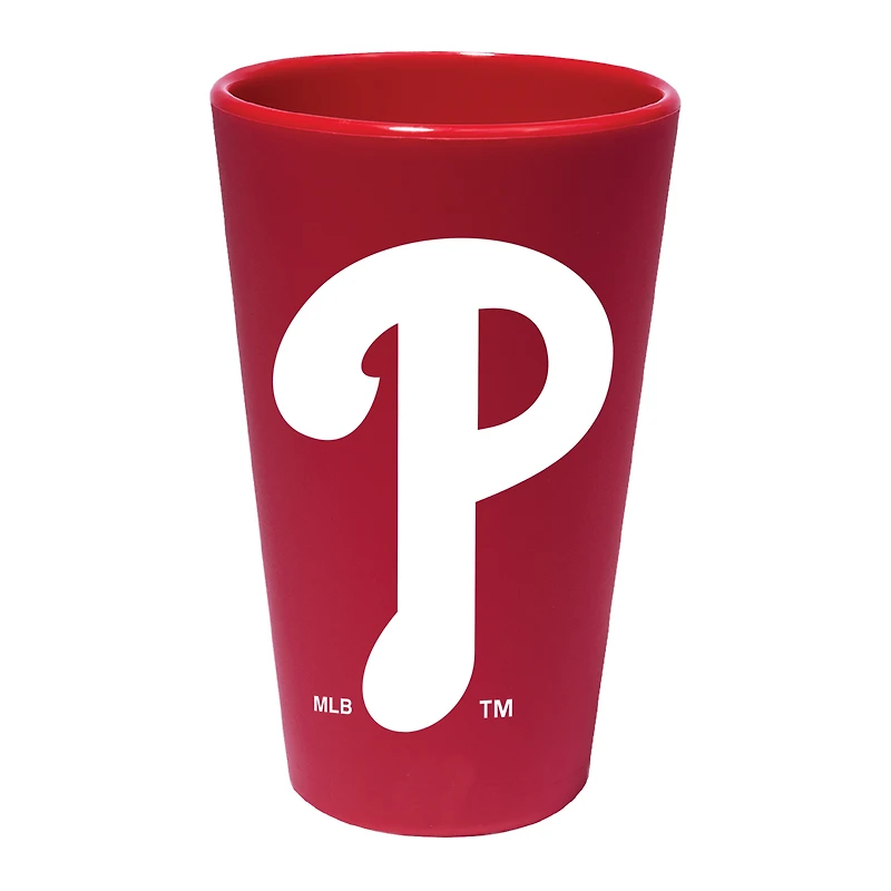 WinCraft Phillies de Philadelphie 16oz. Verre à pinte en silicone couleur équipe