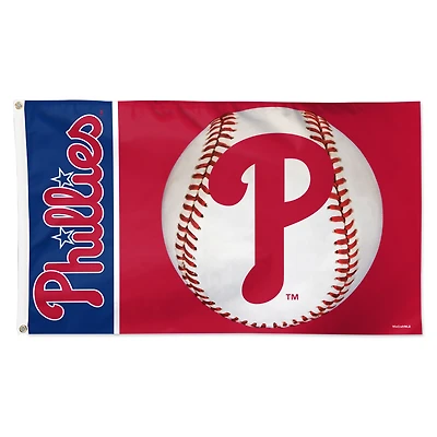 WinCraft Philadelphia Phillies 3' x 5' Baseball Deluxe Drapeau simple face