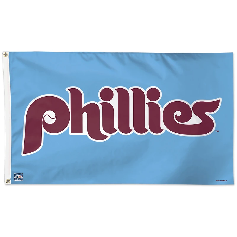 Drapeau WinCraft Philadelphia Phillies 3' x 5' Collection Cooperstown (face unique)