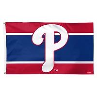 WinCraft Phillies de Philadelphie 3' x 5' Drapeau de luxe à rayures horizontales