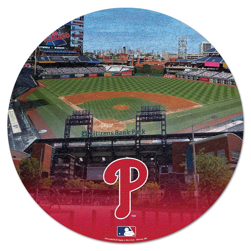 Puzzle WinCraft de 500 pièces représentant l'équipe des Phillies de Philadelphie