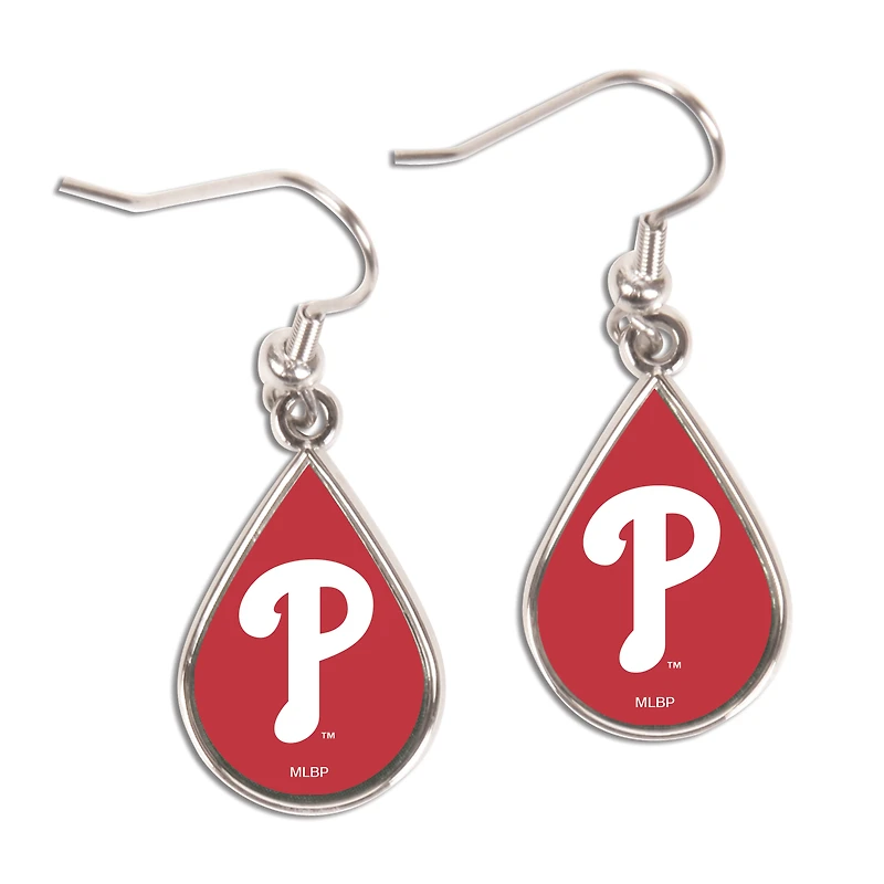 WinCraft Phillies de Philadelphie Boucles d'oreilles pendantes Tear Drop