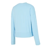Ensemble haut à manches longues et short bleu clair Philadelphia Phillies Elevation Tri-Blend pour femme Concepts Sport