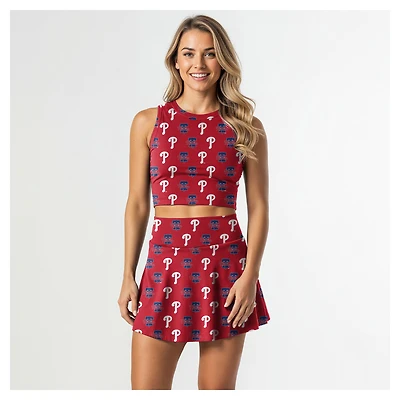 Women's Concepts Sport  Red Philadelphia Phillies Knit Tank Top & Skort Set
