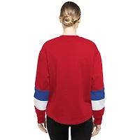 Women's New Era  Red Philadelphia Phillies Gameday Crewneck Sweatshirt