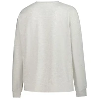 Sweat-shirt en molleton français grande taille pour femme Profile Heather Grey Philadelphia Phillies