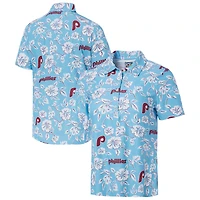 Women's Reyn Spooner  Light Blue Philadelphia Phillies Pua Performance Polo