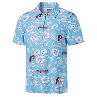 Polo Performance Pua bleu clair Reyn Spooner pour femme des Phillies de Philadelphie