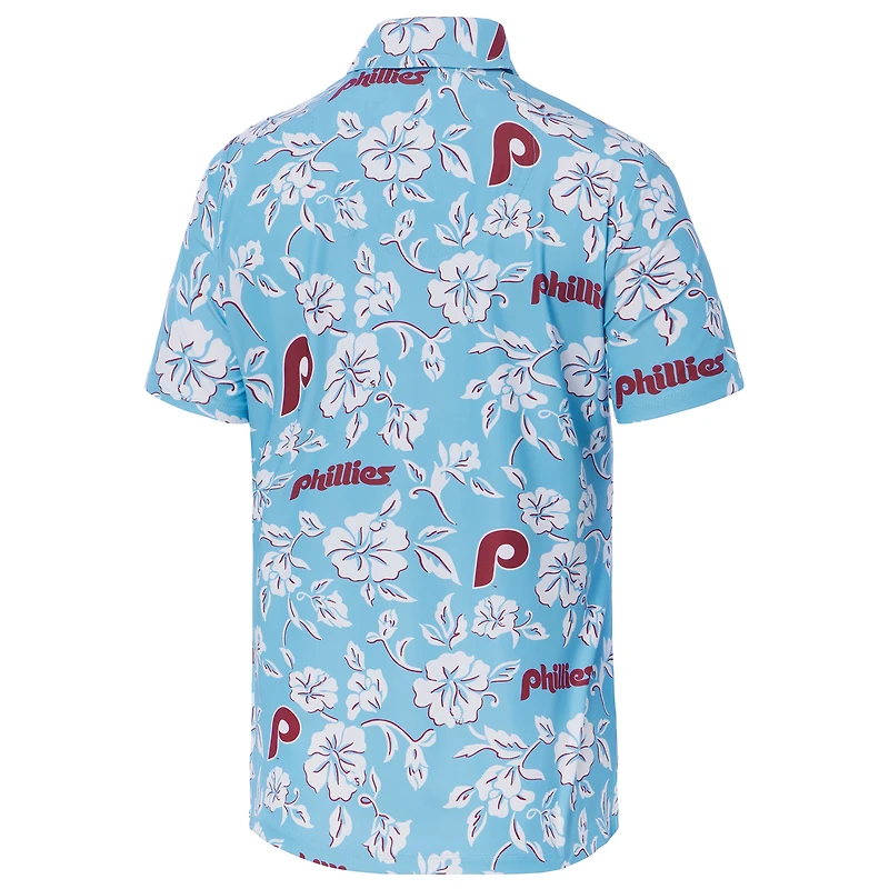 Polo Performance Pua bleu clair Reyn Spooner pour femme des Phillies de Philadelphie