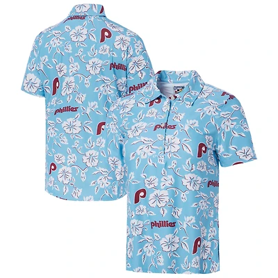 Women's Reyn Spooner Light Blue Philadelphia Phillies Pua Performance Polo