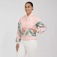 Women's WEAR by Erin Andrews  Sand Philadelphia Phillies Raglan Full-Zip Track Jacket