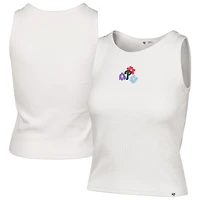 Women's '47  Cream Philadelphia Phillies Floral Logo Ribbed Baby Tank Top