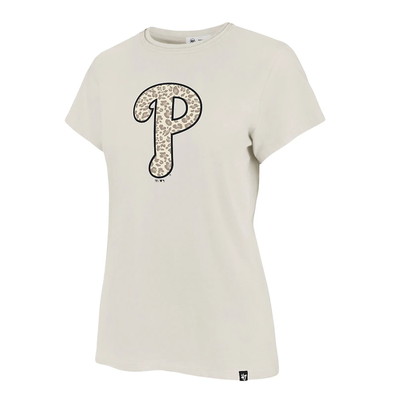 T-shirt '47 Oatmeal Philadelphia Phillies Panthera Frankie pour femmes