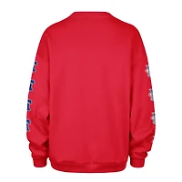 Women's '47  Red Philadelphia Phillies Trendy Team Go Big Oversized Sweatshirt