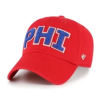 Women's '47  Red Philadelphia Phillies Zoey Clean Up Adjustable Hat