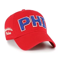 Women's '47  Red Philadelphia Phillies Zoey Clean Up Adjustable Hat