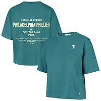 Women's '47  Teal Philadelphia Phillies Plus Leon City Cropped T-Shirt