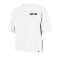 T-shirt Reed City blanc '47 Philadelphia Phillies Collage Script pour femmes