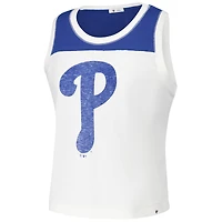 Débardeur blanc '47 Philadelphia Phillies Premier Zoey pour femme, longueur à la taille