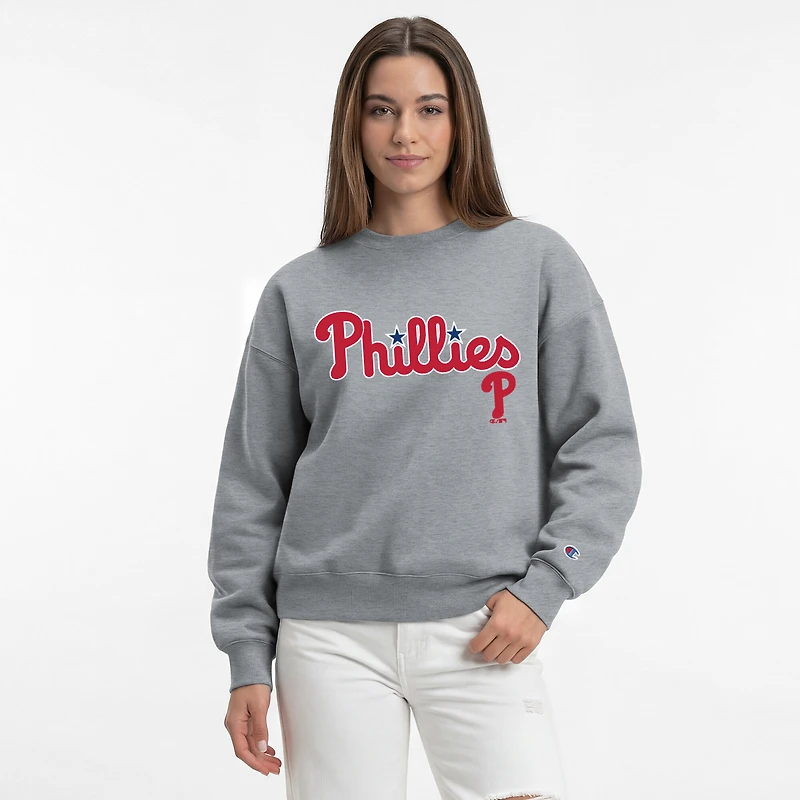 Sweat-shirt Champion rouge Philadelphia Phillies All-Star pour femmes
