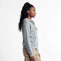 Women's Champion Heather Gray Philadelphia Phillies Powerblend Fleece Full-Zip Hoodie
