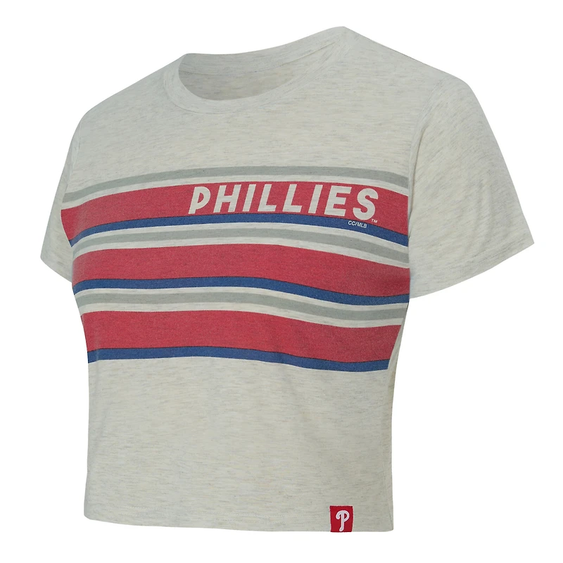 Women's Concepts Sport Cream Philadelphia Phillies Birch Cropped T-Shirt