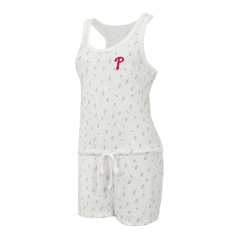 Combishort en tricot Concepts Sport Cream Philadelphia Phillies Gardner Hacci pour femmes