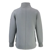Veste zippée intégrale recyclée Roam Eco pour femme, collection Cooperstown des Philadelphia Phillies, grise Cutter & Buck