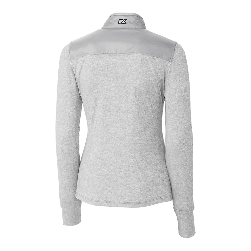 Coupe-vent matelassé entièrement zippé DryTec Stealth Hybrid pour femme, gris, des Philadelphia Phillies