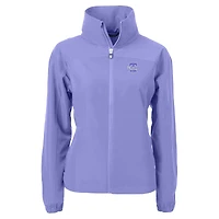 Veste zippée intégrale écologique recyclée Charter des Philadelphia Phillies pour femme Cutter & Buck Lavender