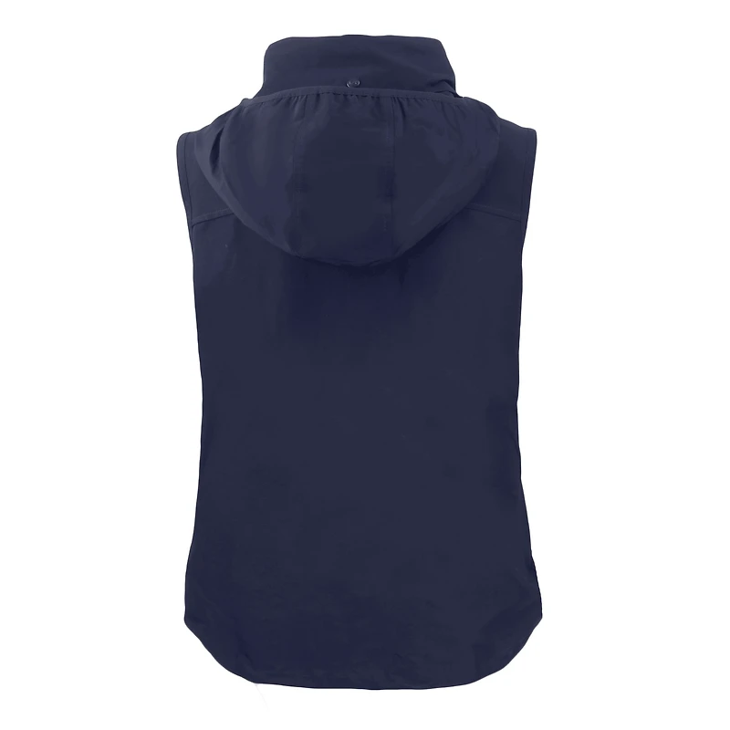Gilet zippé entièrement recyclé pour femme Cutter & Buck Navy Philadelphia Phillies Charter Eco