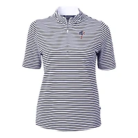 Pull-over zippé quart de tour en piqué écologique recyclé pour femme, bleu marine, des Philadelphia Phillies, Virtue