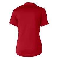 Polo extensible texturé Prospect DryTec rouge pour femme avec logo Americana des Philadelphia Phillies Cutter & Buck