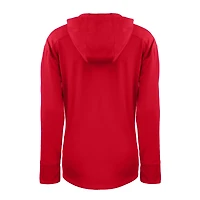 Sweat à capuche demi-zip écologique recyclé Daybreak des Philadelphia Phillies pour femme, rouge Cutter & Buck