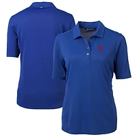 Women's Cutter & Buck  Royal Philadelphia Phillies DryTec Virtue Eco Pique Recycled Polo
