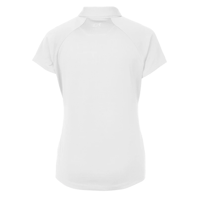 Polo extensible DryTec Forge blanc pour femme avec logo Americana des Philadelphia Phillies Cutter & Buck
