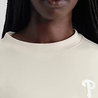 Women's Fanatics Gray Philadelphia Phillies Oversized Clutch Tri-Blend Sweatshirt