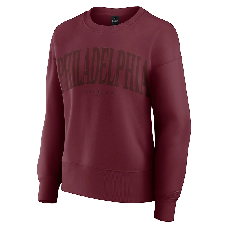 Sweat-shirt à capuche Fanatics pour femme Bordeaux Philadelphia Phillies Elements Flow