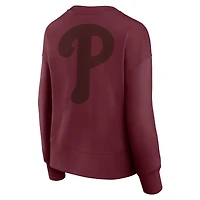 Sweat-shirt à capuche Fanatics pour femme Bordeaux Philadelphia Phillies Elements Flow