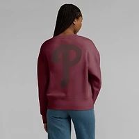Sweat-shirt à capuche Fanatics pour femme Bordeaux Philadelphia Phillies Elements Flow