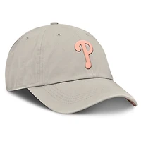 Casquette ajustable en toile Fanatics Oatmeal Philadelphia Phillies Striker pour femmes