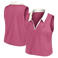 Women's Fanatics Pink Philadelphia Phillies Studio Wellness V-Neck Tank Top