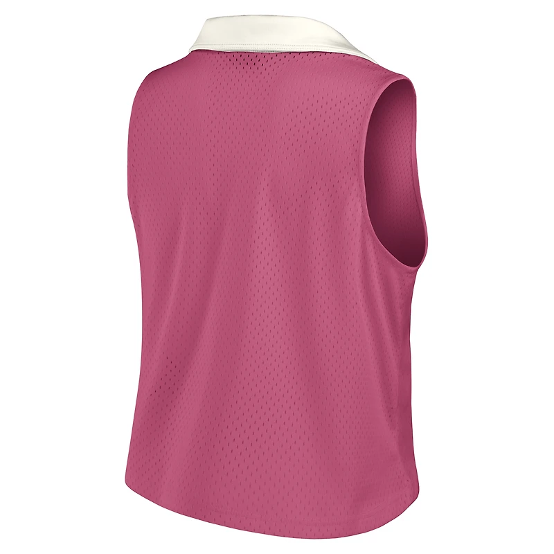 Women's Fanatics Pink Philadelphia Phillies Studio Wellness V-Neck Tank Top