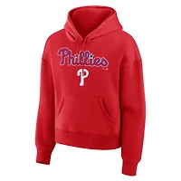 Women's Fanatics  Red Philadelphia Phillies Lockup Legacy Fleece Hoodie
