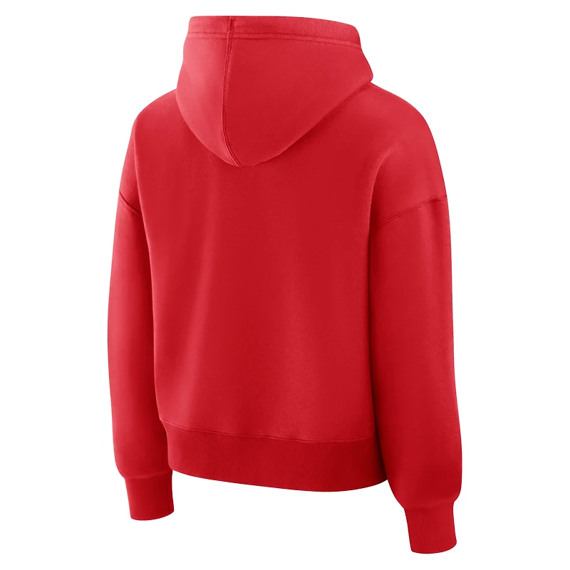 Women's Fanatics  Red Philadelphia Phillies Lockup Legacy Fleece Hoodie