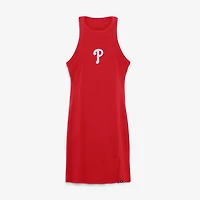 Robe sans manches côtelée tri-blend rouge Philadelphia Phillies pour femme de Fanatics
