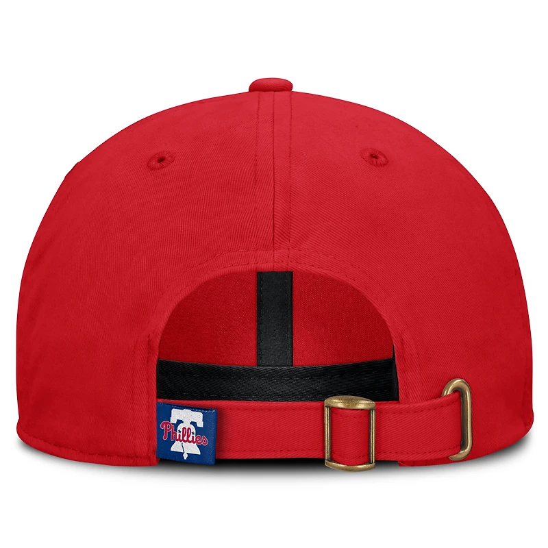 Casquette ajustable Fanatics rouge Philadelphia Phillies Velocity pour femmes
