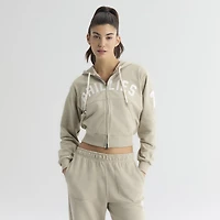 Sweat à capuche zippé Fanatics Sepia Tint Philadelphia Phillies Iconic Terry pour femme