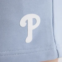 Women's Fanatics Sky Blue Philadelphia Phillies Iconic Terry Track Shorts