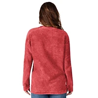 Sweat-shirt en velours côtelé confortable G-III 4Her de Carl Banks pour femme, rouge, des Philadelphia Phillies